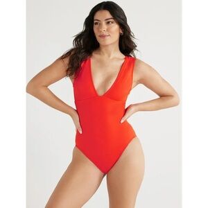 Sofia by Sofia Vergara Red One Piece Swimsuit